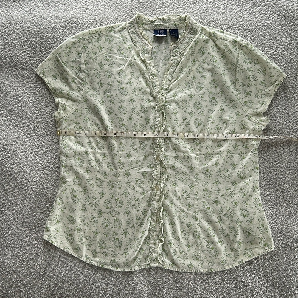 DCC - MISSY floral short sleeve blouse - Size XL